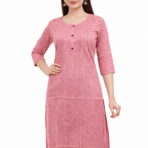 women printed straight kurti | floral print | 3/4 sleeve kurta for daily & casual wear